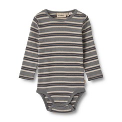 Wheat Body LS Freddie - Stormy blue stripe